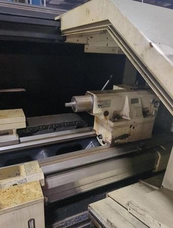 Mazak #Powermaster, CNC Lathe, 22.5" X, 118" Z, 34.2" max. swing, 33" max. turning diameter, 80" max. turning - Image 6