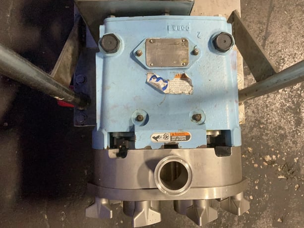 3 HP Waukesha, Positive Displacement Pump, 4 Wheel Stainless Steel Push Cart, 1762/315 RPM, 230/460 V. - Image 2