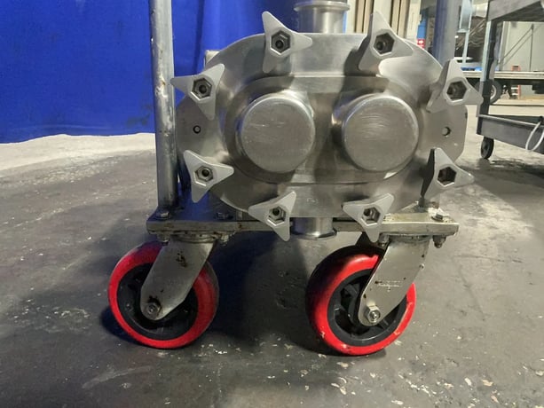 3 HP Waukesha, Positive Displacement Pump, 4 Wheel Stainless Steel Push Cart, 1762/315 RPM, 230/460 V. - Image 4