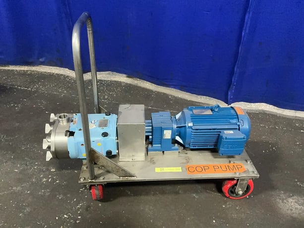 3 HP Waukesha, Positive Displacement Pump, 4 Wheel Stainless Steel Push Cart, 1762/315 RPM, 230/460 V. - Image 5