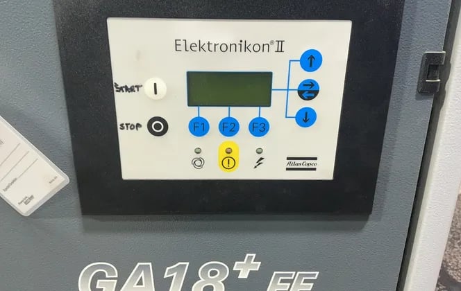 105 cfm, 129 psi, Atlas Copco #GA18Plus, Rotary Screw Air Compressor, 25 HP, 3550 RPM, 2006 - Image 5