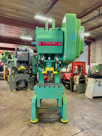 60 Ton, Bliss #C-60, Punch Press, Air Clutch, 4" stroke, 32" x22" bed, 3" adj., 14-1/4" Shut Height, 100 SPM, - Image 3