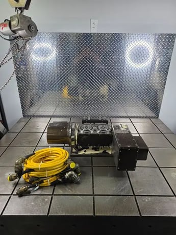 5.12" x 9.06" Tsudakoma #TTNC-102-2, dual-axis trunnion CNC rotary table, pneumatic brake, 2016 - Image 1