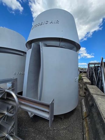 35000 CFM Strobic Air #Tri-Stack, Lab Exhaust Fan, 75 HP Baldor Super-E Motor, 460 V., New (4 available) - Image 3