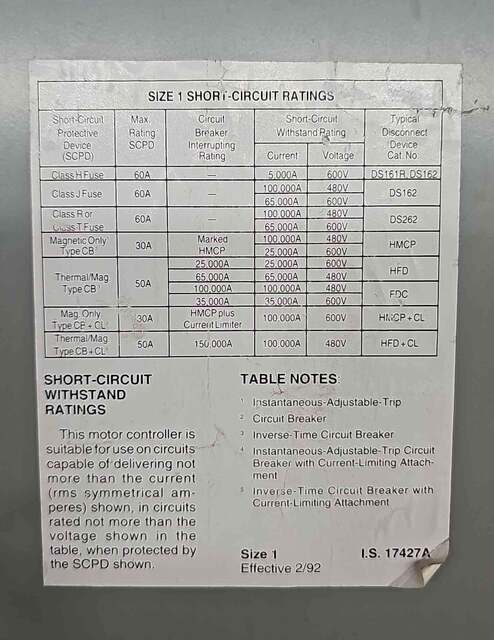 600 Amp, Westinghouse #Advantage, Motor Control Center, 480 Volts, 3PH, 5 Section, MCC Bus - Image 3
