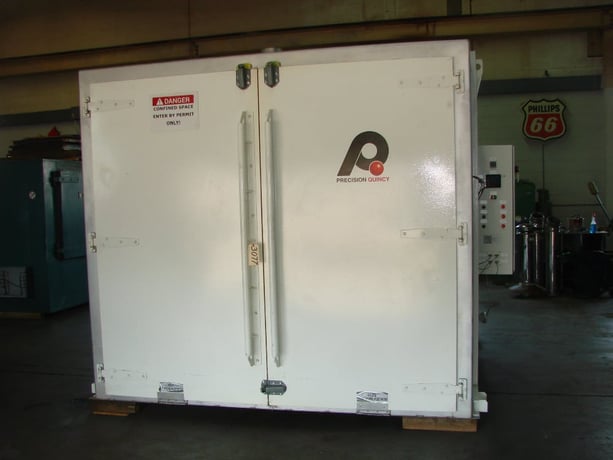 73" width x 72" H x 72" L Precision Quincy, Program Control, roll-in cart, like new, 650°F - Image 1