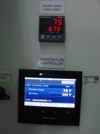 73" width x 72" H x 72" L Precision Quincy, Program Control, roll-in cart, like new, 650°F - Image 9