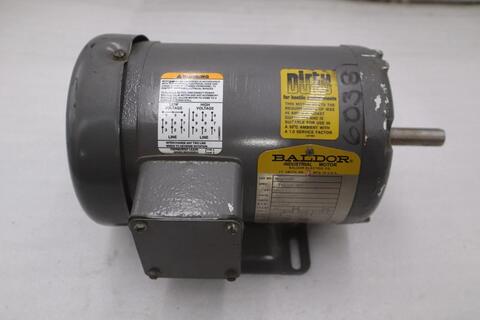 Baldor 3-Phase 1/2 HP Motor Cat No. M8001 56 Frame 1725 RPM STOCK M-24CC - Image 1