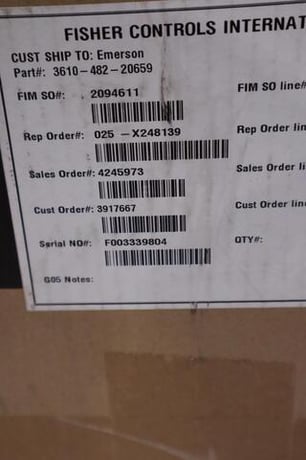Fisher emerson 3610jp 3610-482-20659 3-15psi new in box stock g121 - Image 2