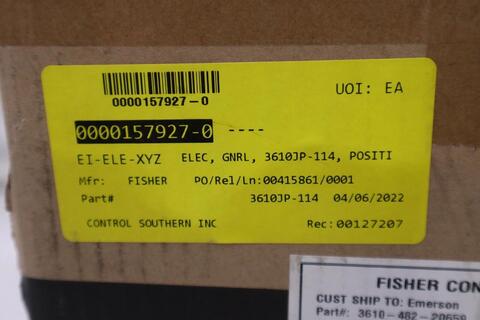 Fisher emerson 3610jp 3610-482-20659 3-15psi new in box stock g121 - Image 4