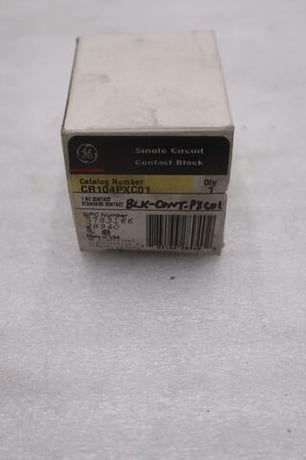 General Electric General Electric CR104PXC01 Contact Block NEW IN BOX STOCK GF-316A 783166289402 - Image 1