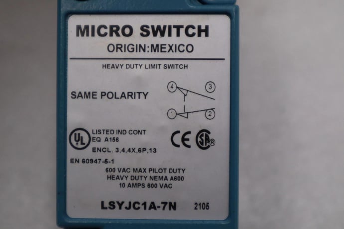NEW OPEN BOX Honeywell LSYJC1A-7N MICRO LIMIT SWITCH STK GF145A - Image 4