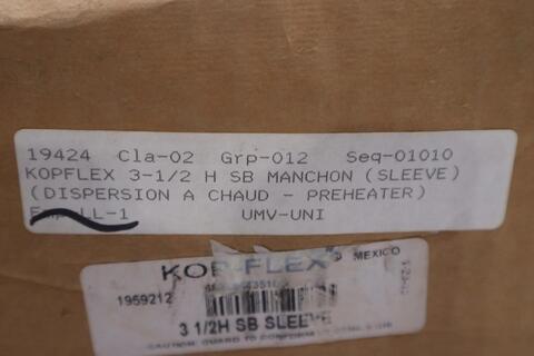 Kop-flex 1959212 3 1/2h sb sleeve - new in box - stock gf416a - Image 3