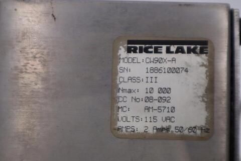 Rice lake cw90x-a / cw90xa digital panel as pictured stk h1648 - Image 4