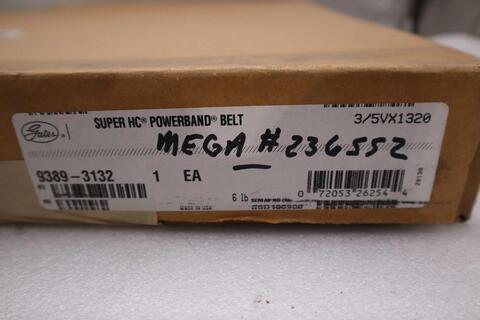 Gates PN 9389-3132 Super HC Powerband Belt - NEW IN BOX - STOCK GF1141 - Image 1