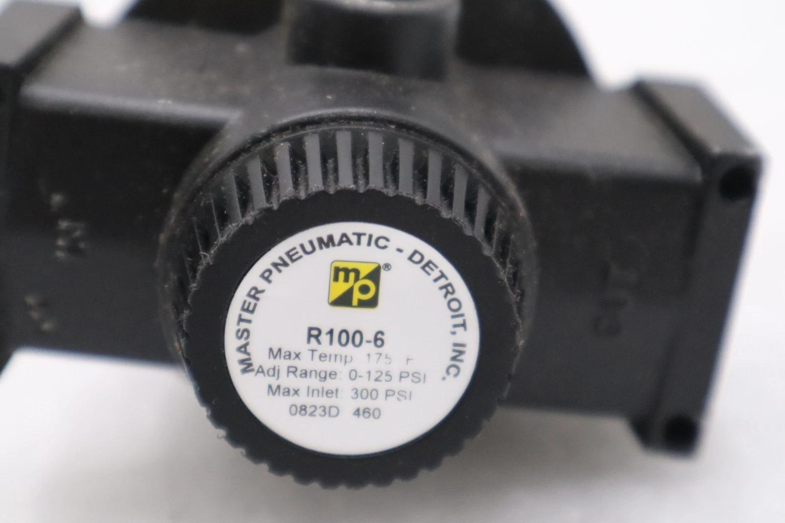 Master Pneumatic R100-6 Regulator 3/4 Air Pressure Control 300 PSI STK H1632 - Image 2