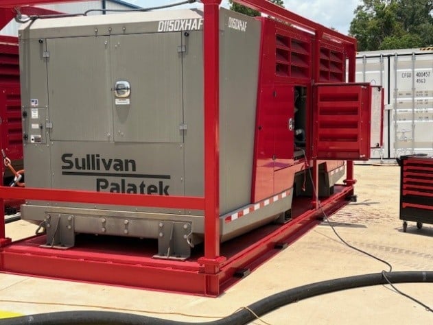Sullivan Palatek #D1150XHAF, Portable Diesel Air Compressor, DNV 2.7.1 Certified Crash Frame, Skid Mounted - Image 1