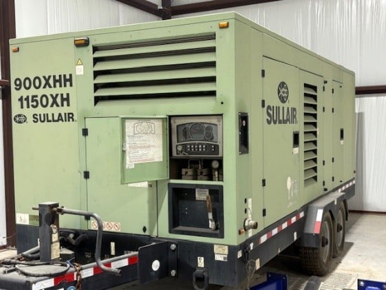 1150 CFM Sullair #900/1150XH, Skid Mounted Air Compressor, 24 Hours, 2015 - Image 1