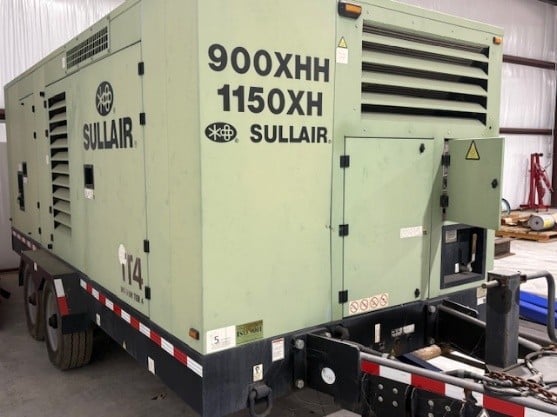 1150 CFM Sullair #900/1150XH, Skid Mounted Air Compressor, 24 Hours, 2015 - Image 2