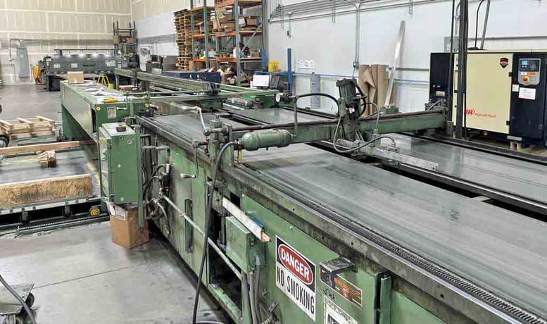 60" x .139" Rowe / Voss, Cut-To-Length line, 20000 lb., 160 FPM, hand pendant Control, powered expansion - Image 3