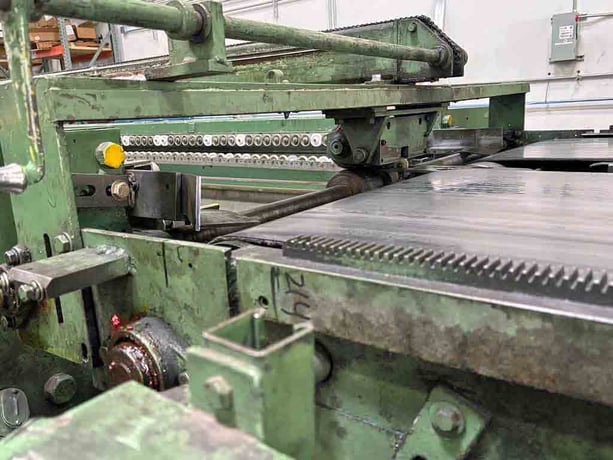 60" x .139" Rowe / Voss, Cut-To-Length line, 20000 lb., 160 FPM, hand pendant Control, powered expansion - Image 4