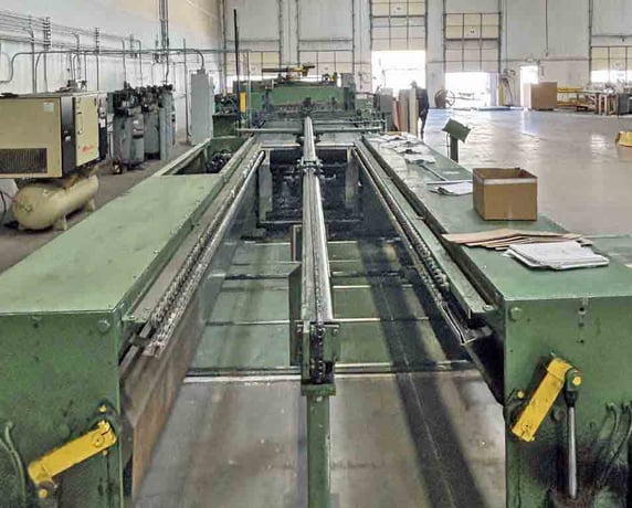 60" x .139" Rowe / Voss, Cut-To-Length line, 20000 lb., 160 FPM, hand pendant Control, powered expansion - Image 6
