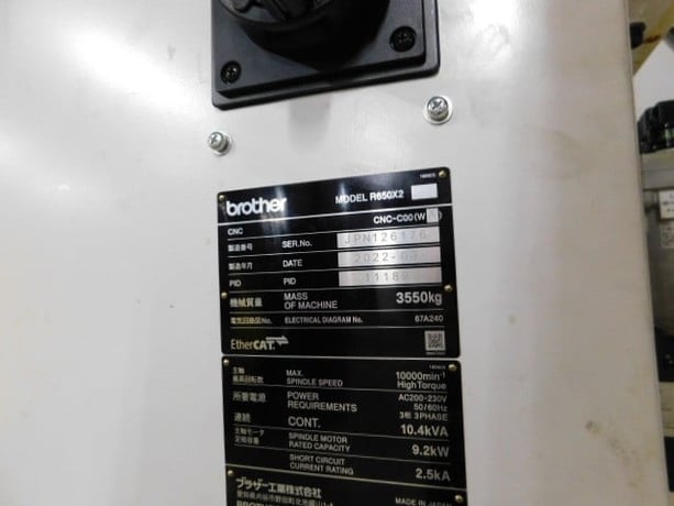 Brother #Speedio-R650x2 High Torque CNC Drill, tap, and machine vertical machining center - Image 6