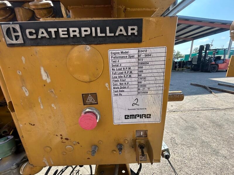 675 HP Caterpillar #G3412, natural gas power unit, 1800 RPM, 179 hours, 1988 - Image 8