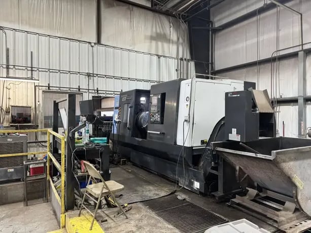 Daewoo Doosan #Puma-5100C, 35.4" swing, 28" chuck, 10" bar, 40" centers, 26.5" diameter, Fanuc CNC, 12 - Image 7