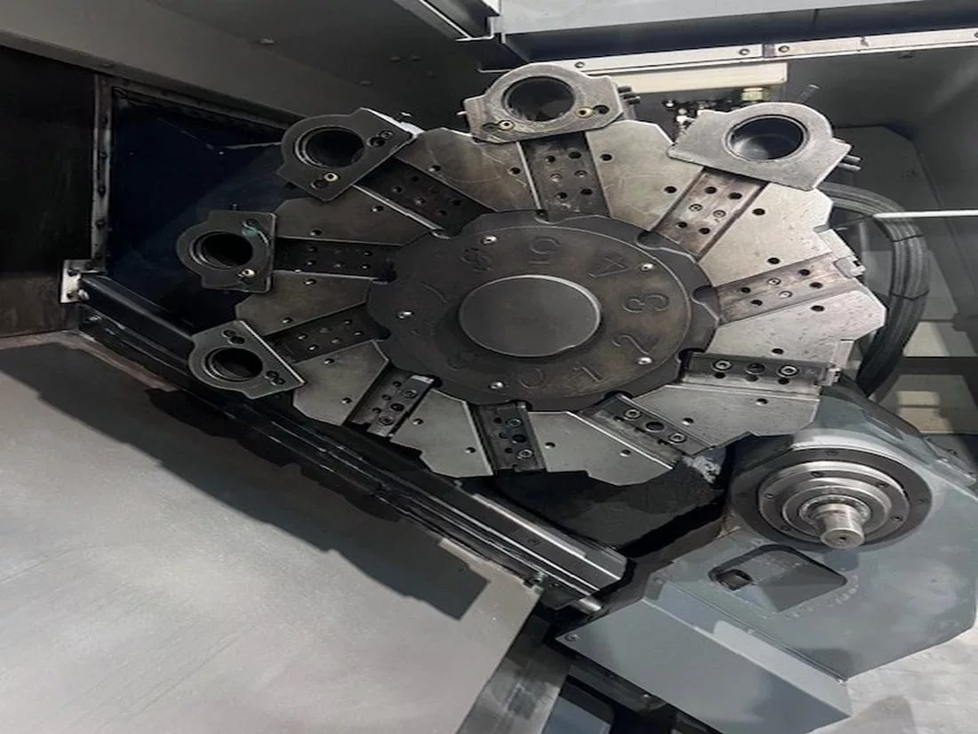 Samsung #SL-40/1500, 26.8" swing, 18" chuck, 4.6" bar, 60.2" centers, 19.7" diameter, Fanuc 0i-TD, 12 station - Image 7