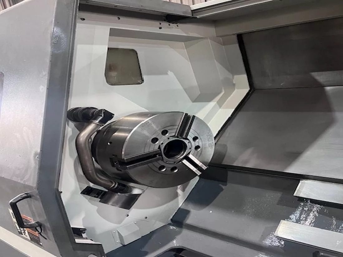 Samsung #SL-40/1500, 26.8" swing, 18" chuck, 4.6" bar, 60.2" centers, 19.7" diameter, Fanuc 0i-TD, 12 station - Image 8