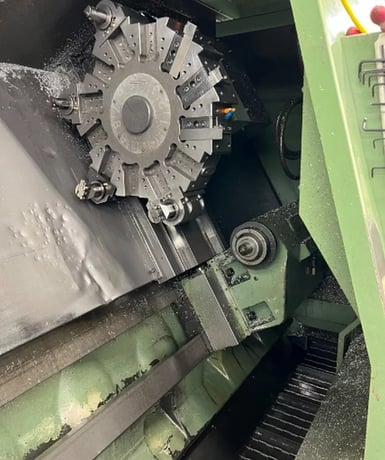 Mori Seiki #SL-45A/1500, 26.3" swing, 15" chuck, 4" bar, 60.2" centers, 19.3" diameter, Fanuc CNC, 1989 - Image 4