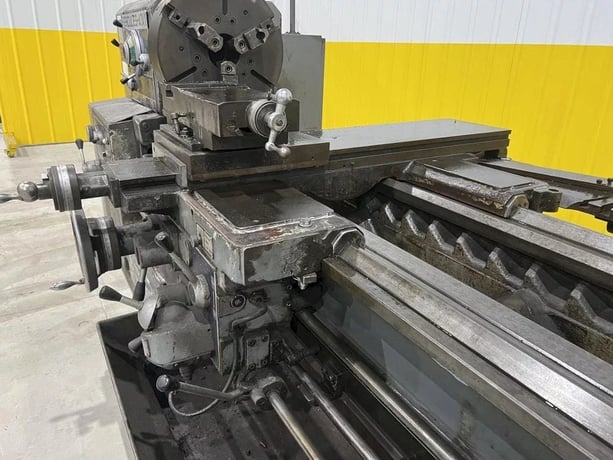 Hercules Ajax #HR2000, 27" swing, 84" centers, 4" spindle bore, 20 HP, 1979 - Image 5