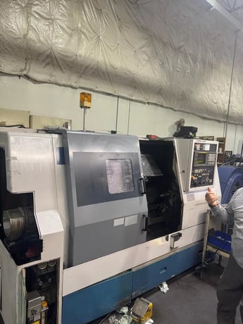 Mori Seiki #SL-25, 22.4" swing, 10" chuck, 3.1" bar, 24.6" centers, 10.2" diameter, 12 station turret, 1997 - Image 2