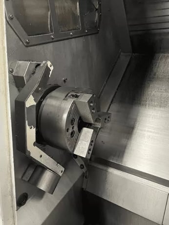 Haas #HL-4, 10" chuck, 2.5" bar, 34" centers, 14.5" diameter, Haas CNC, 12 station turret, 1998 - Image 3