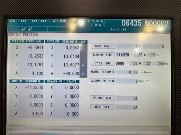 DMG Mori Seiki #CMX-1100V, 4th Axis, 43.3" X, 22" Y, 20.1" Z, 15000 RPM, 30 automatic tool changer, Cat 40 - Image 7