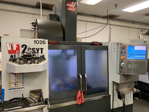 Haas #VF-2SSYT, 30" X, 20" Y, 20" Z, 12,000 RPM, 24 automatic tool changer, Cat 40, Haas CNC, 2015 - Image 1