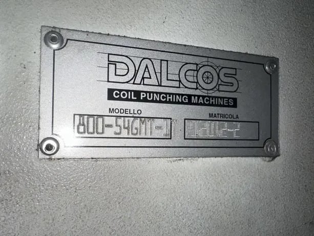 Dalcos #PXN-800, Automatic Coil Hydraulic Punch Press - Image 3