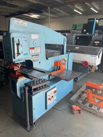 6" x 6" x 1/2" Scotchman #9012, Ironworker, 90 ton, 12" throat, 45 SPM, 5 HP, 230 Volts, 3PH - Image 1