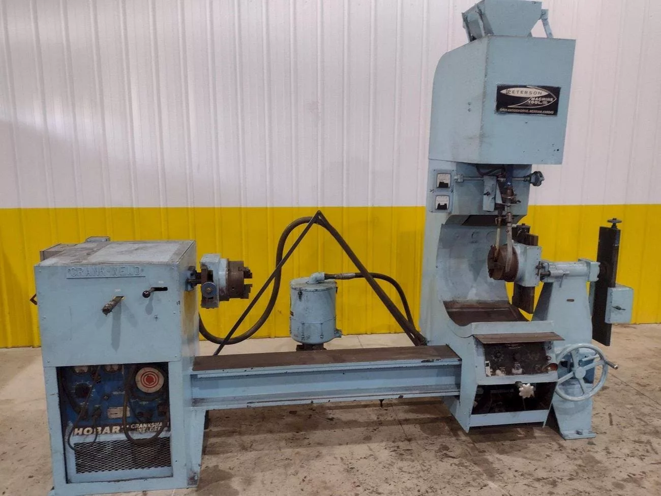 Peterson #996, Welding Positioner, 8" Chuck, 24" Swing, 60" Centers, Hobart 250 Amp Welder - Image 1