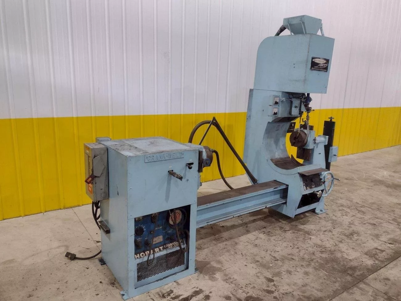 Peterson #996, Welding Positioner, 8" Chuck, 24" Swing, 60" Centers, Hobart 250 Amp Welder - Image 3