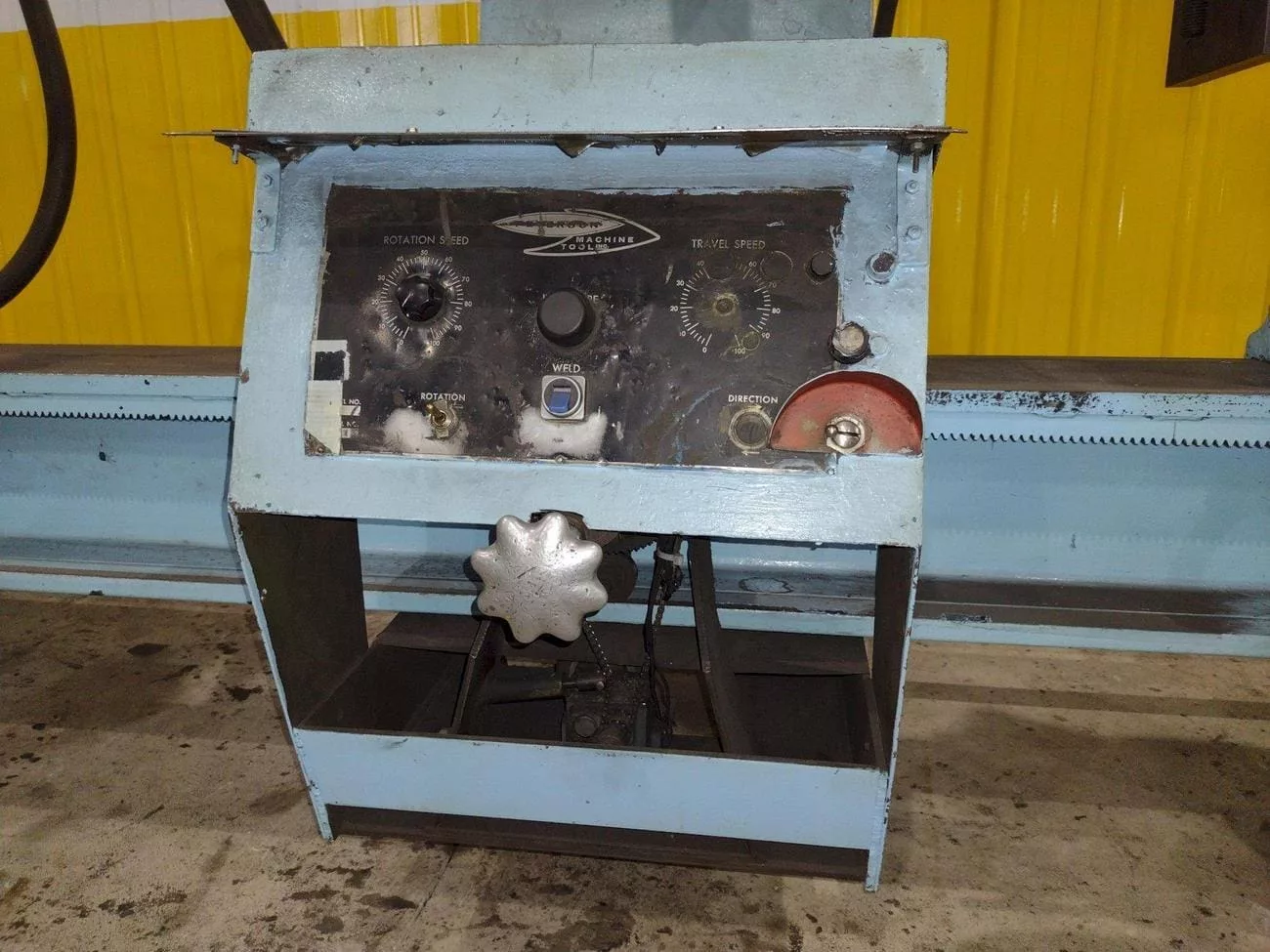 Peterson #996, Welding Positioner, 8" Chuck, 24" Swing, 60" Centers, Hobart 250 Amp Welder - Image 5