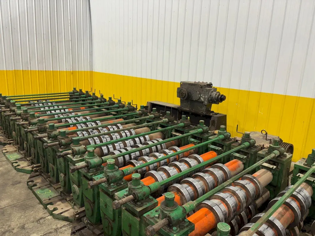 Hi-Rib Panel Rollformer Line, 32 Passes, 18-24 Gauge Capacity, 36", 60 HP, RL, w/ Uncoiler & cutoff shear - Image 6