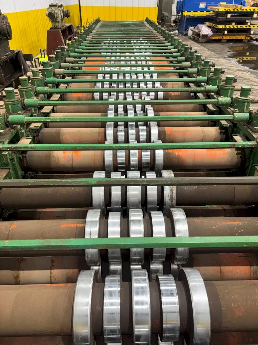 Hi-Rib Panel Rollformer Line, 32 Passes, 18-24 Gauge Capacity, 36", 60 HP, RL, w/ Uncoiler & cutoff shear - Image 7