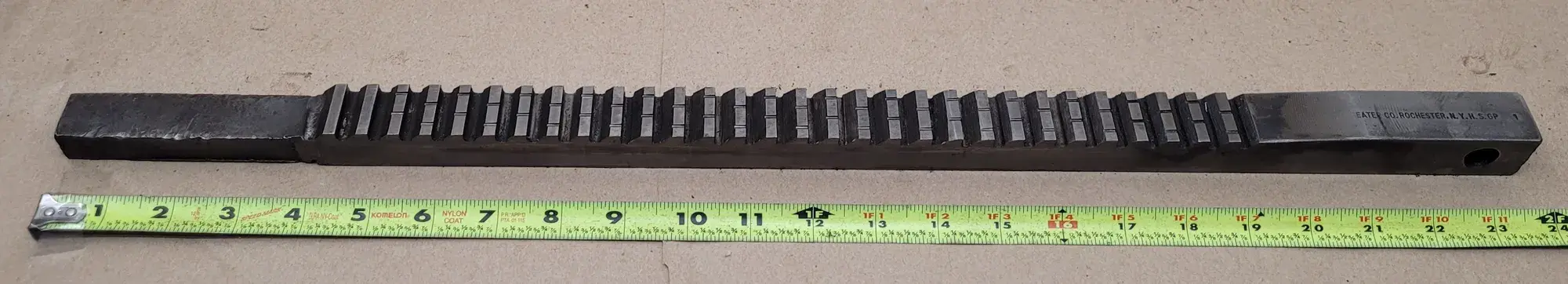 1" Hansford Davis #D-4226, Keyseater Broach, 1" Height, 1/2" Pitch, 20"-24" Length - Image 2