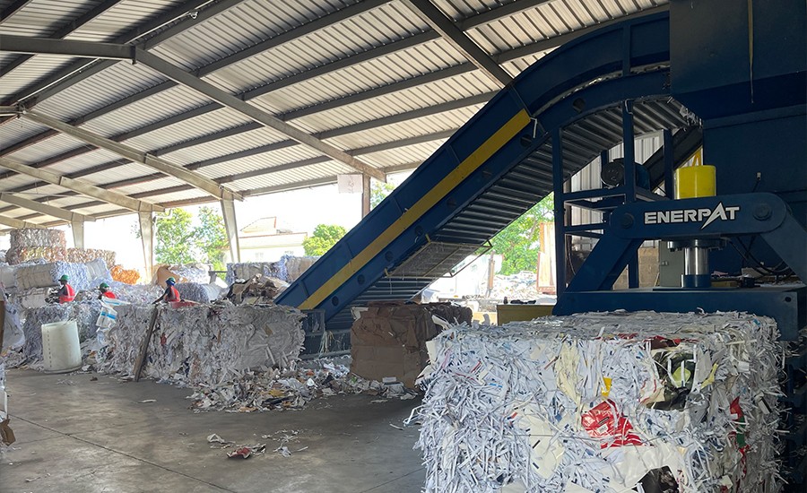 Enerpat #HBM80-11075, Semi-Automatic Horizontal Baler, 80 Ton, 40 HP Motor, 1100 750 mm Bale, NEW - Image 1