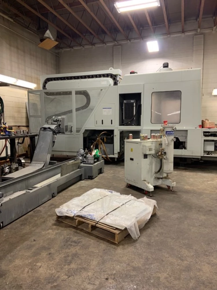 Hyundai #KH80G, horizontal machining center, 31" x 31" pallet, 49" X, 39" Y, 33" Z, 4,500 RPM, 80 automatic - Image 2