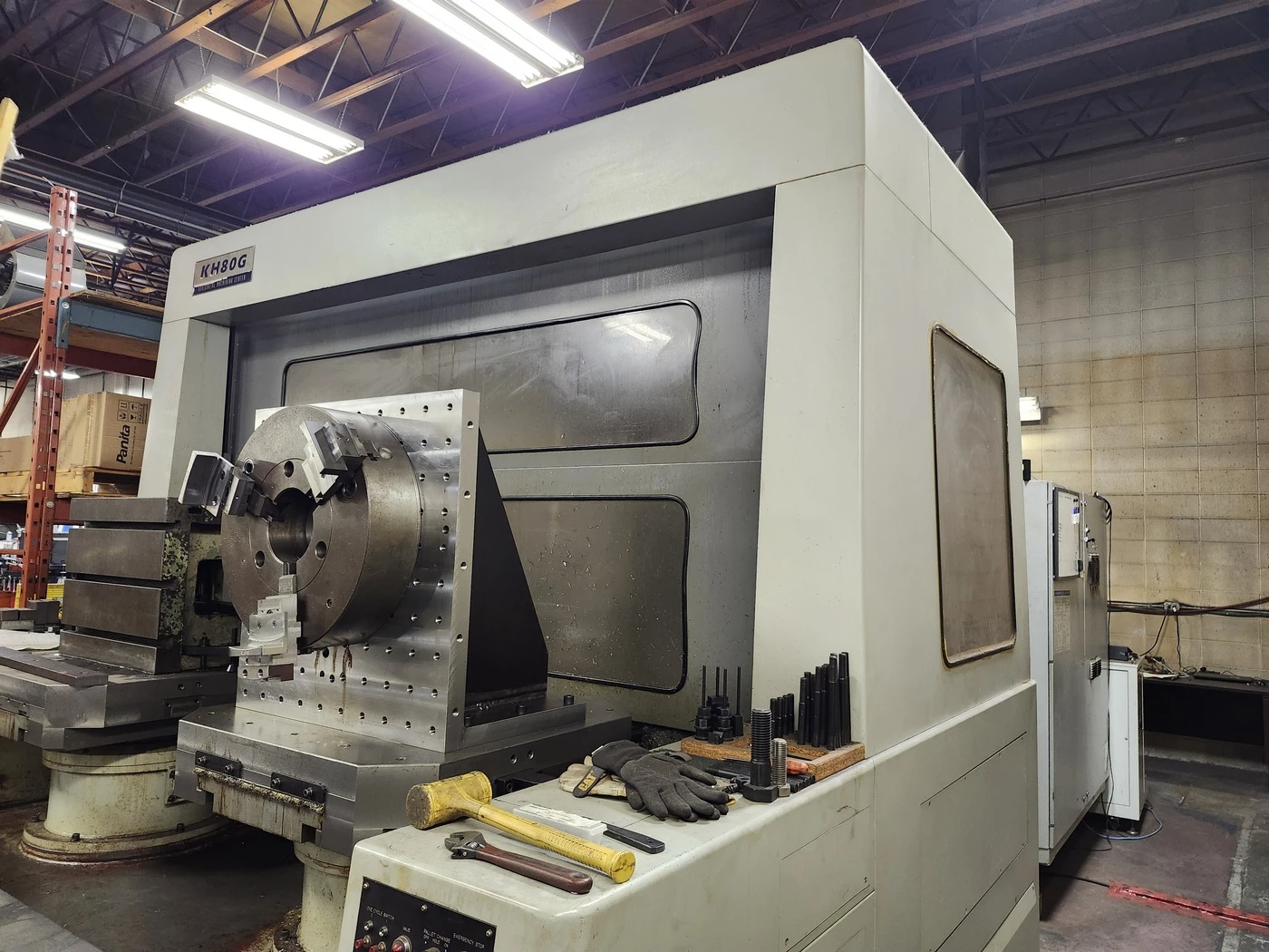 Hyundai #KH80G, horizontal machining center, 31" x 31" pallet, 49" X, 39" Y, 33" Z, 4,500 RPM, 80 automatic - Image 4