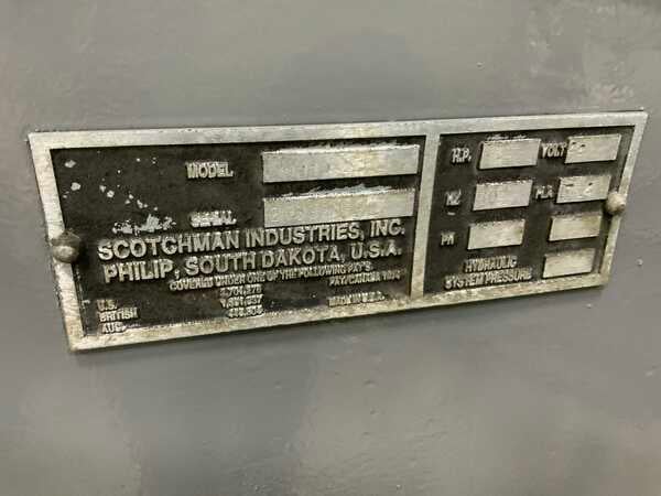 6" x 6" x 1/2" Scotchman #9012, hydraulic ironworker, 90 ton, 7-1/2" throat, 7.5 HP, 37 SPM, 1988 - Image 4