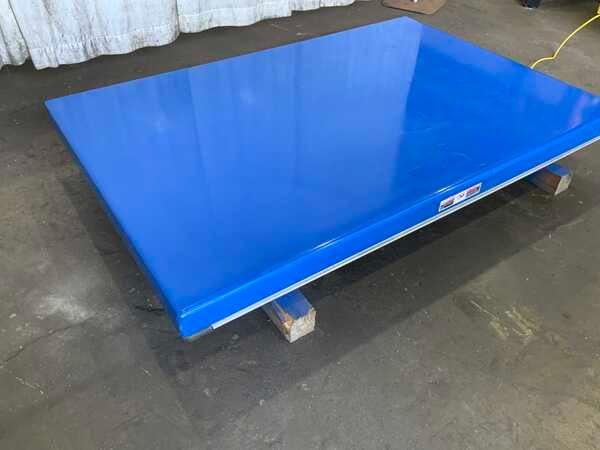 3000 lb. Vestil #EHLT-487203043, hydraulic scisor lift table, 48" x 72" table, 36" lift height, 3/4 HP, 2023 - Image 9